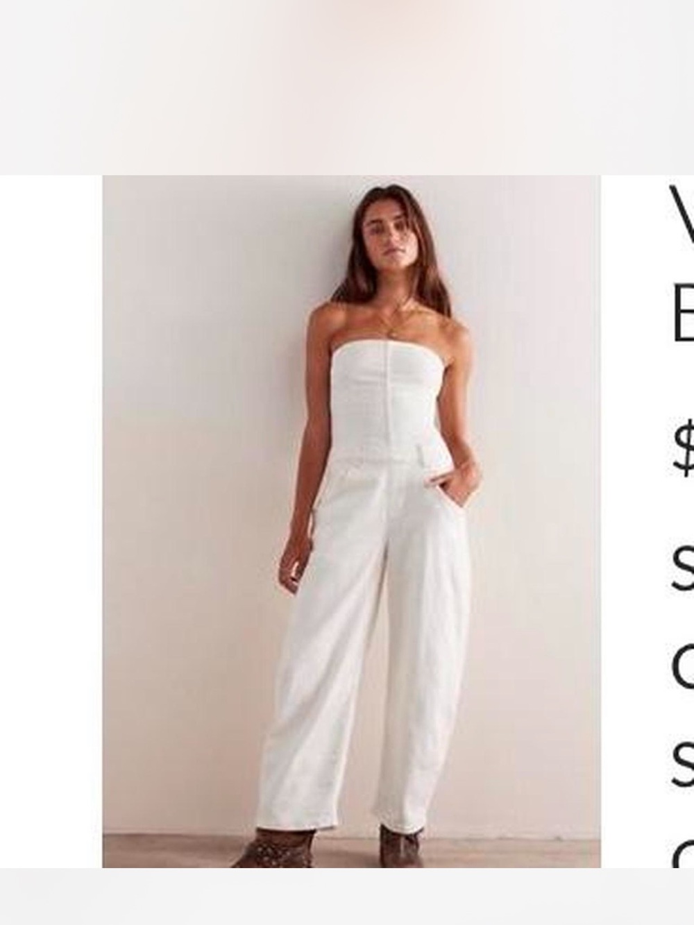 Free people barrel jumpsuit